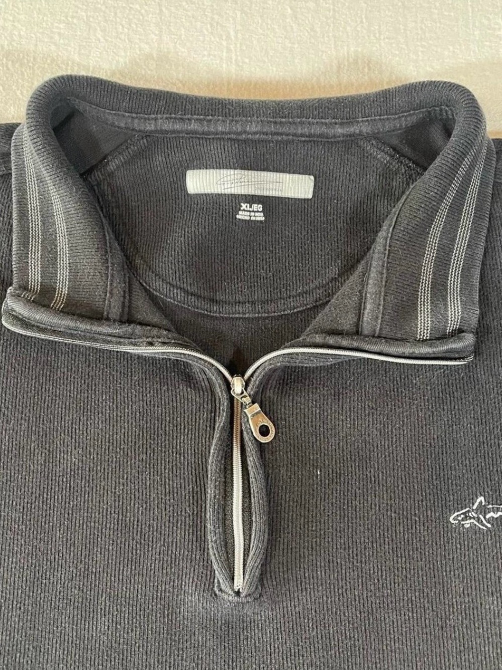 Greg Norman Collection Black Quarter-Zip Pullover Sweater - Picture 3 of 7